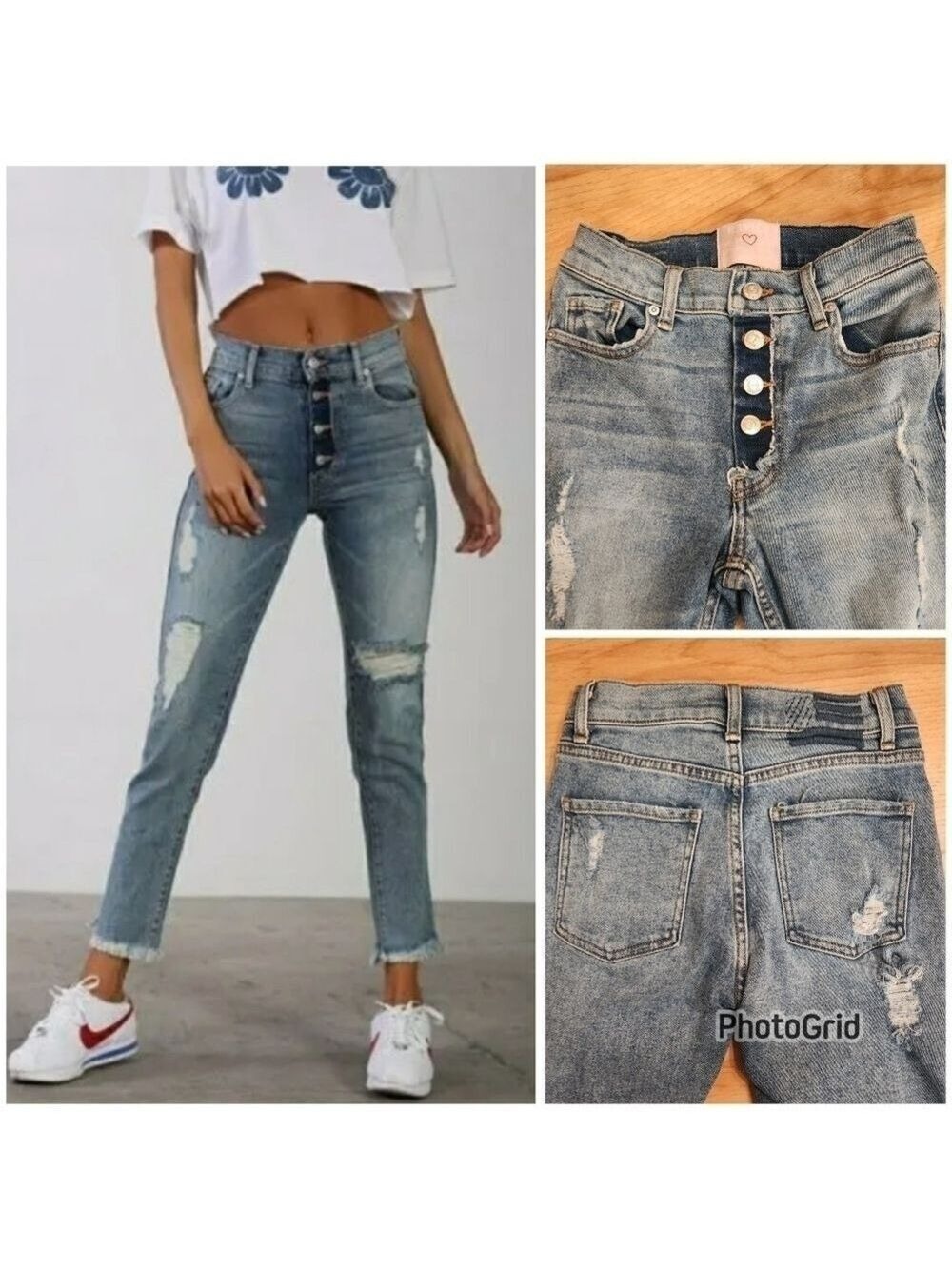 DREAM FIT JEANS IN SWEET MONDAY WASH BY REVICE DENIM - SIZE 25 - EUC